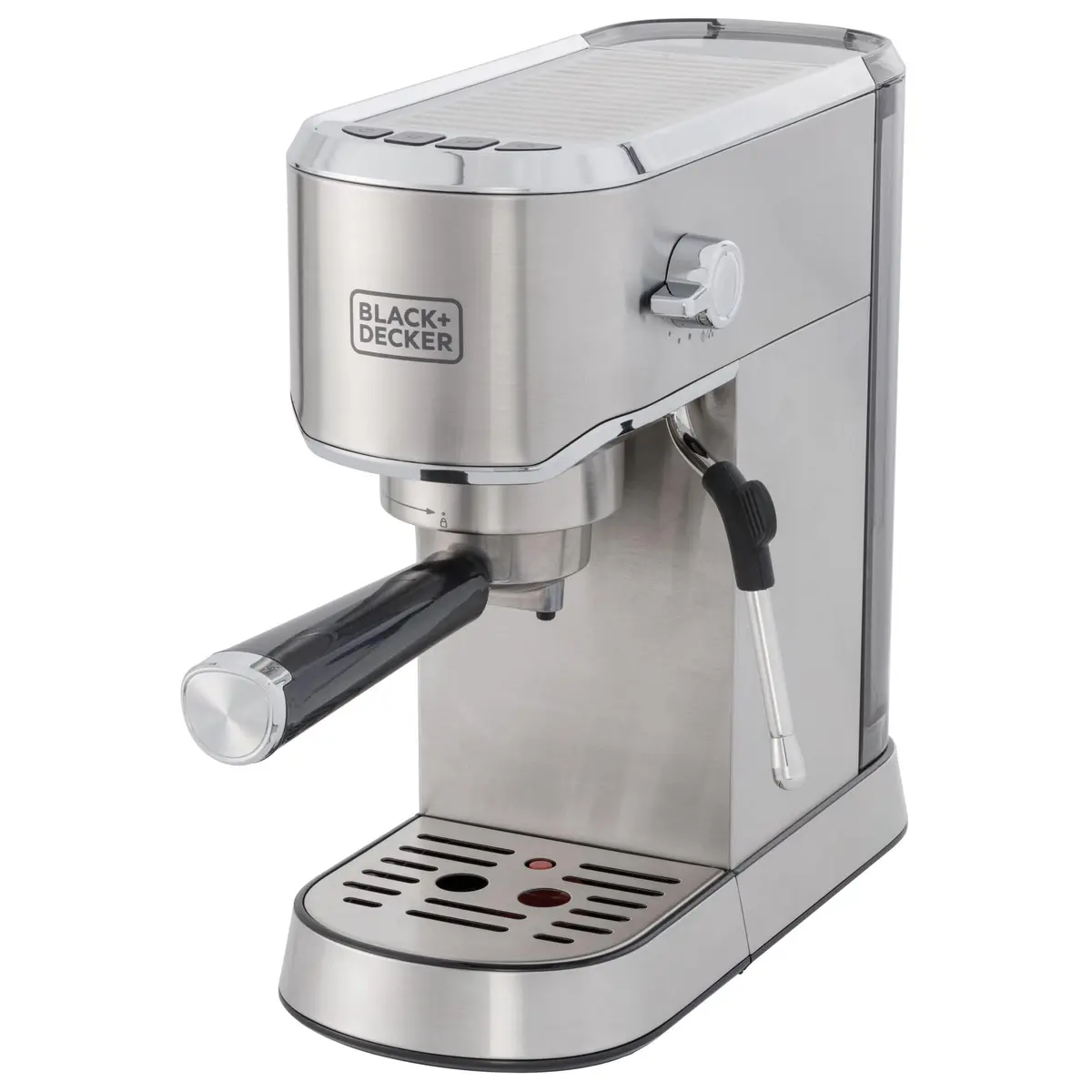 BLACK+DECKER Cafeteira Expresso e Cápsulas, com Jarra Inox, 2 Cafés Simultâneos, CEA1200G, 110V