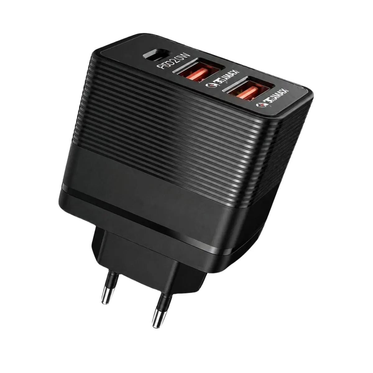 Fonte Carregador de Parede 67.5W Carregador Turbo Universal com 2 USB Saída 20W + 1 Tipo C 22.5 Power Compatível com iPhone Android