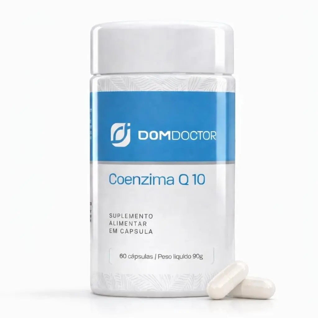 Coenzima Q10 200mg 60 Cápsulas Dom Doctor Suplemento Alimentar Sem Glúten Para Uso Diário.