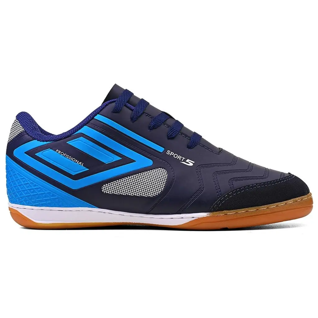 Chuteira Futsal de Salão Sport 5 Profissional Masculina Feminina Confortável Resistente Costurada