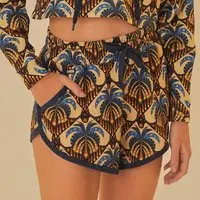 Short de Moletom Feminino Farm Coqueirou Bex - 1