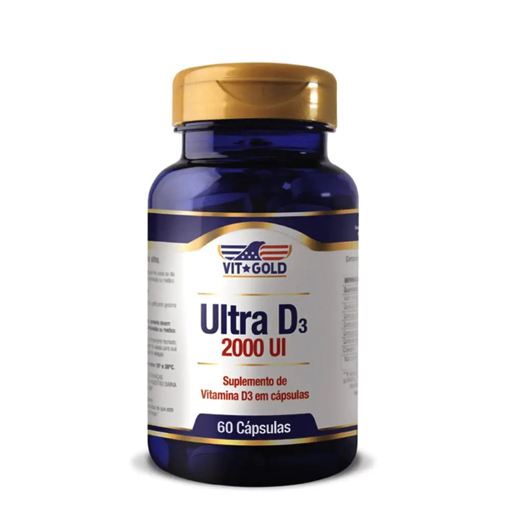 Vitamina Ultra D3 2.000 Ui Vitgold 60 cápsulas
