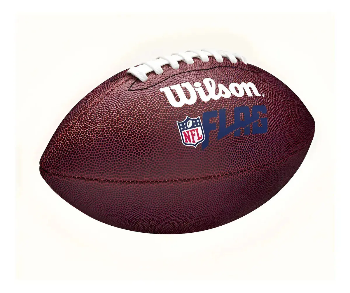 Bola De Futebol Americano Nfl Flag Yth Brown Wilson Marrom