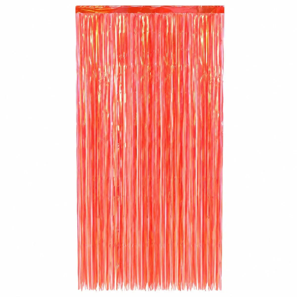Kit 2 Cortinas Furta-Cor Neon 1x2m para Decoração de Festa Vermelho | Instalação rápida com fita adesiva, ganchos ou suportes
