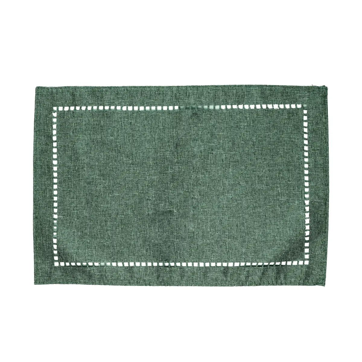 LYOR - Lugar Americano 45cm x 30cm Lévis Poliéster Verde Escuro