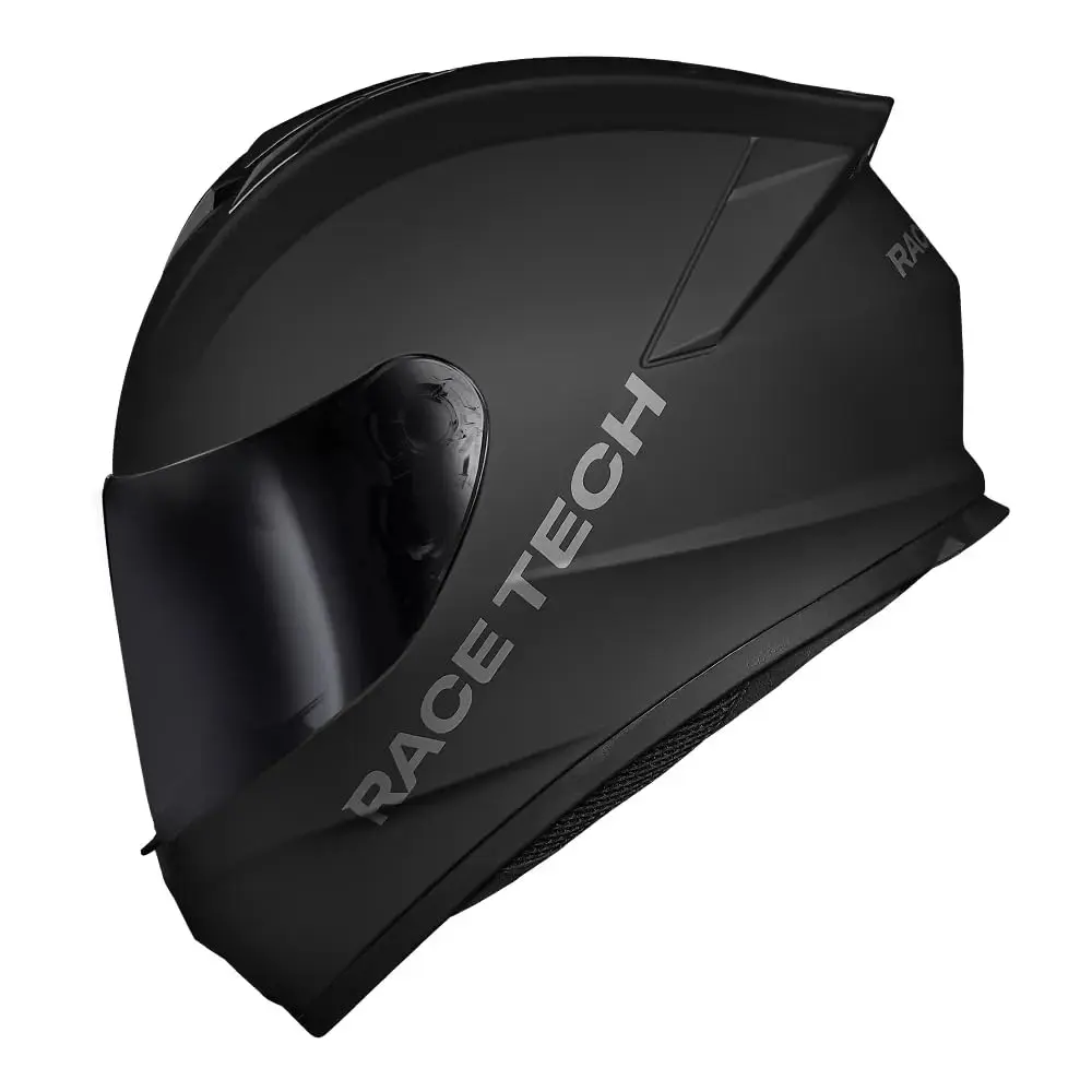 Capacete Fechado Race Tech Hit Monocolor Preto Fosco Original