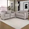 Kit Sofá Namoradeira Tilla + 2 Poltronas Sala Recepção - 1