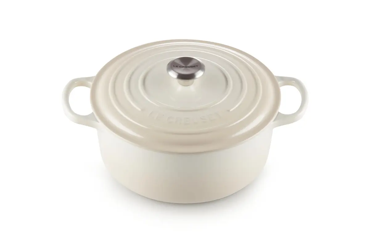 Le Creuset Panela Redonda 26 cm Ferro Fundido Esmaltado Signature Meringue