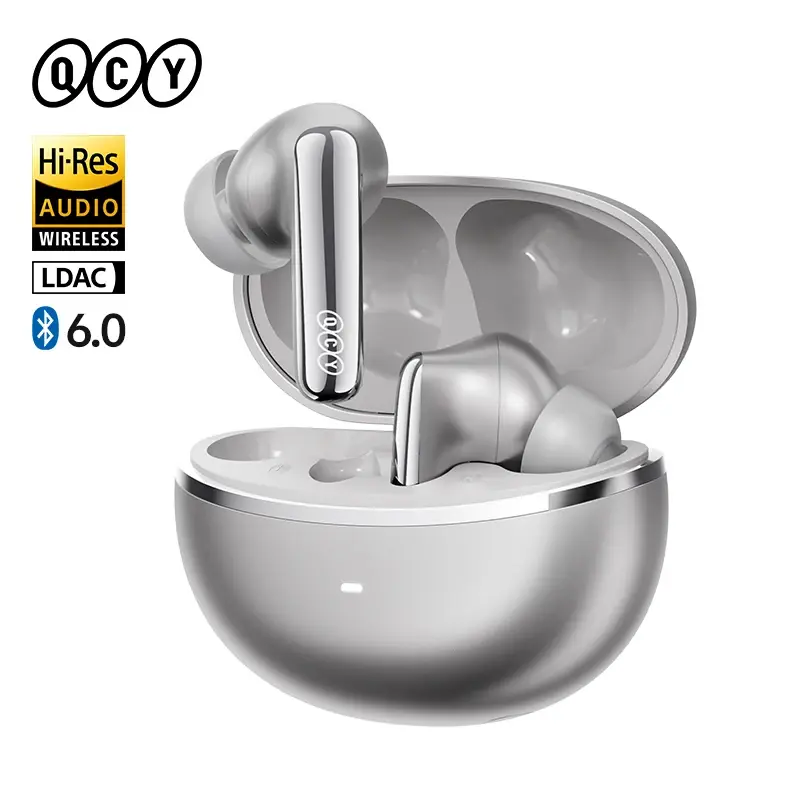 QCY MeloBuds N70 HT18 fones de ouvido sem fio híbrido adaptativo anc som de alta resolução com ldac bluetooth 6.0 carregamento sem fio 50 horas