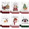 Kit 6 Toalhas de Natal 40x60cm com Estampas Festivas