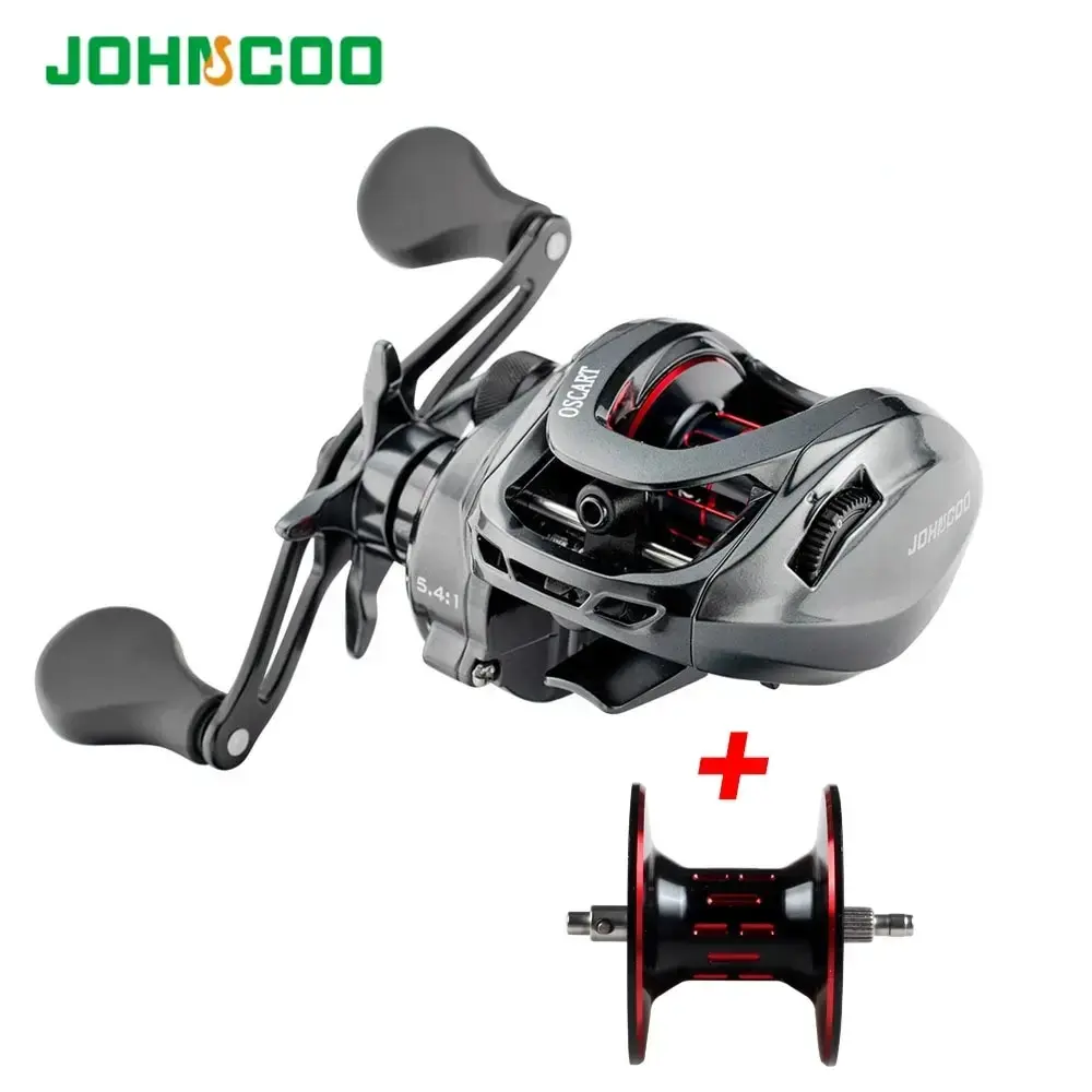AliExpress Coleção Baitcasting Reel e Baitcaster 9BB 5.4:1 7.1:1 Isca Fundição Multiplicador Bobina Carretel De Pesca Com - 1
