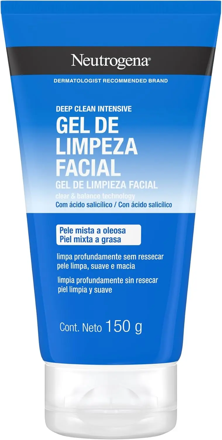 Gel de Limpeza Facial Neutrogena Deep Clean Intensive, 150g