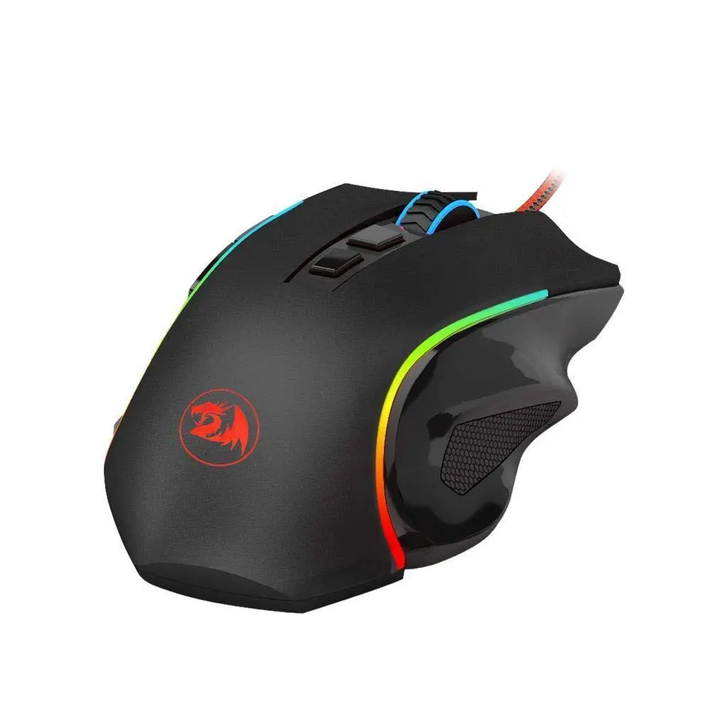 Mouse Gamer Redragon Griffin Preto RGB 7200 DPI M607 - 1