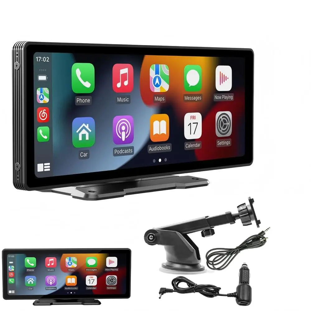 Gavzrt 10,26" Multimidia Automotivo, Rádio Automotivo Multimidia, Central Multimidia Automotivo, Central Multimídia Tela para Carro, Compatível com CarPlay e Android Auto