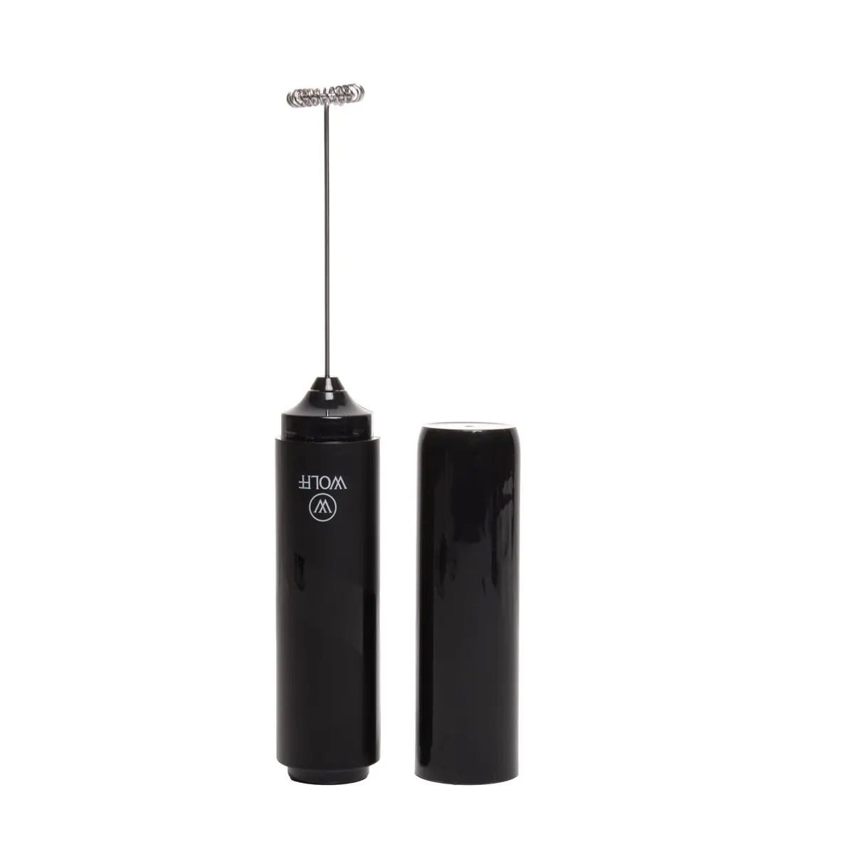 WOLFF - Mini Mixer a Pilha 3,5cm x 3,5cm x 22,5cm Preto Aço Inox
