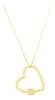 Colar Cadeado Coração Micro Zircônia Folheado À Ouro 18k. - 1