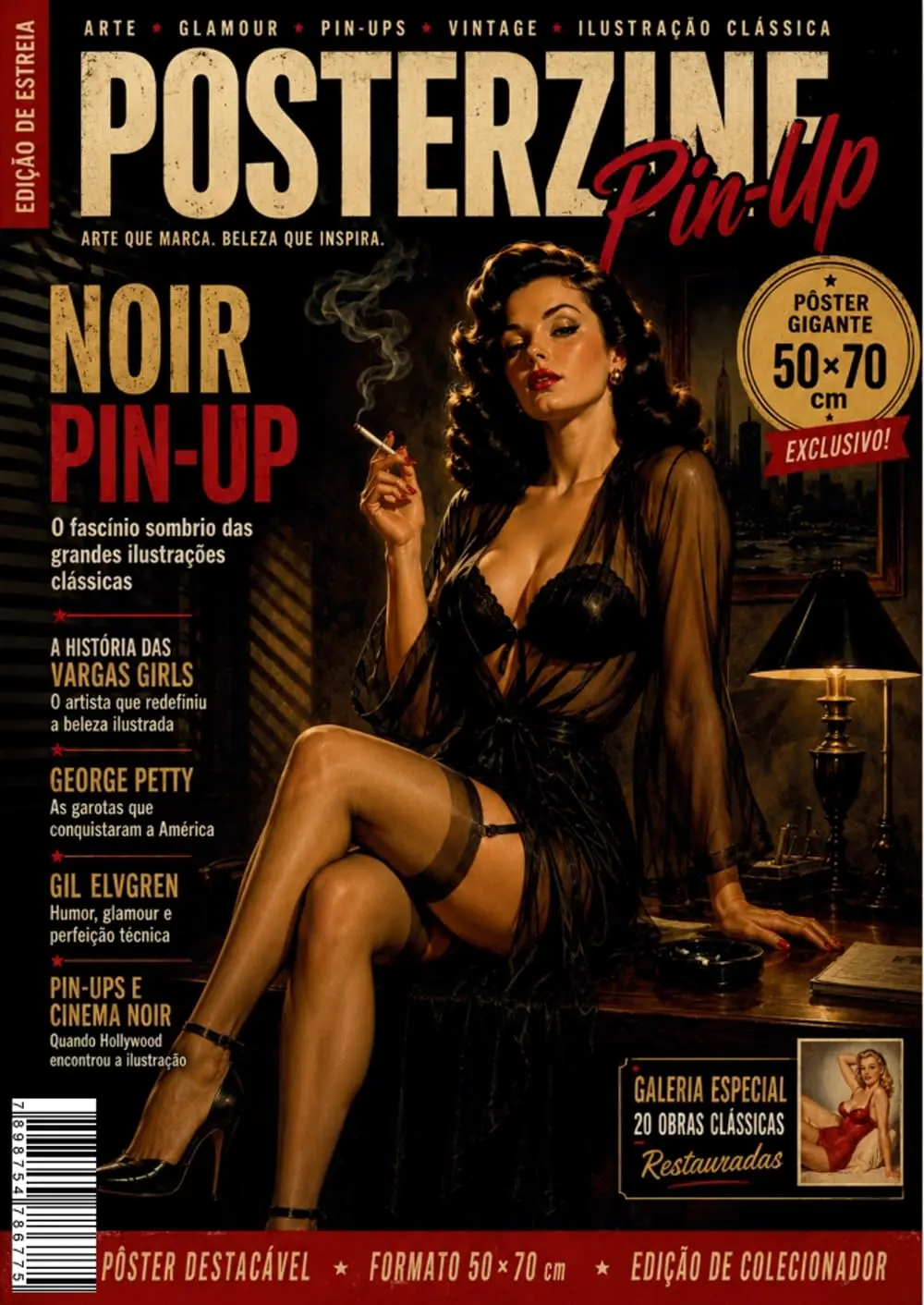 Posterzine Pin-Up - Noir