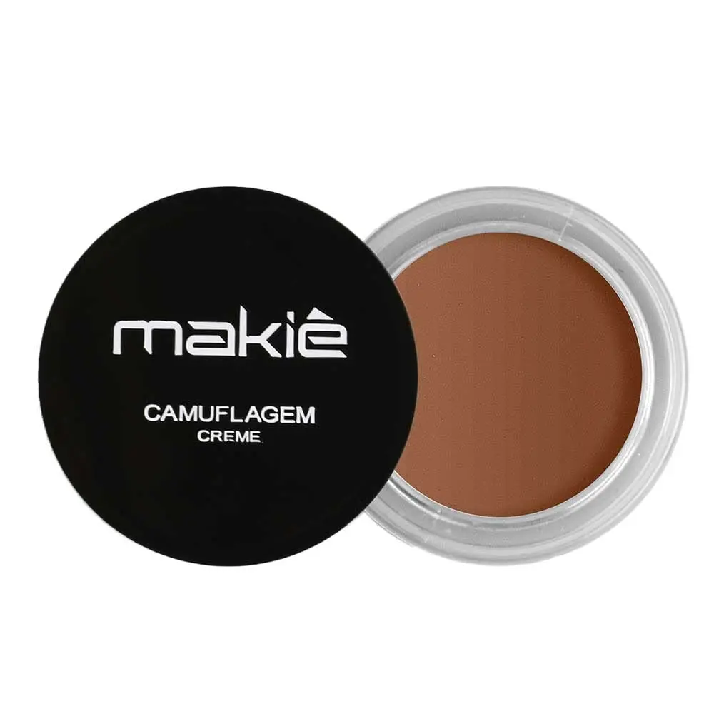 Corretivo Camuflagem Creme 17g - Makiê (Bruin) - Correção de olheiras, manchas na pele, acne ou cicatrizes - 1