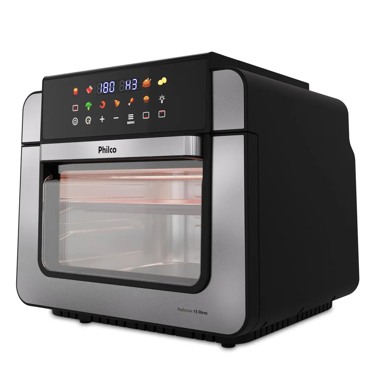 Air Fryer Oven Philco 15L Dupla Resistência 1800W PAF15B 220V