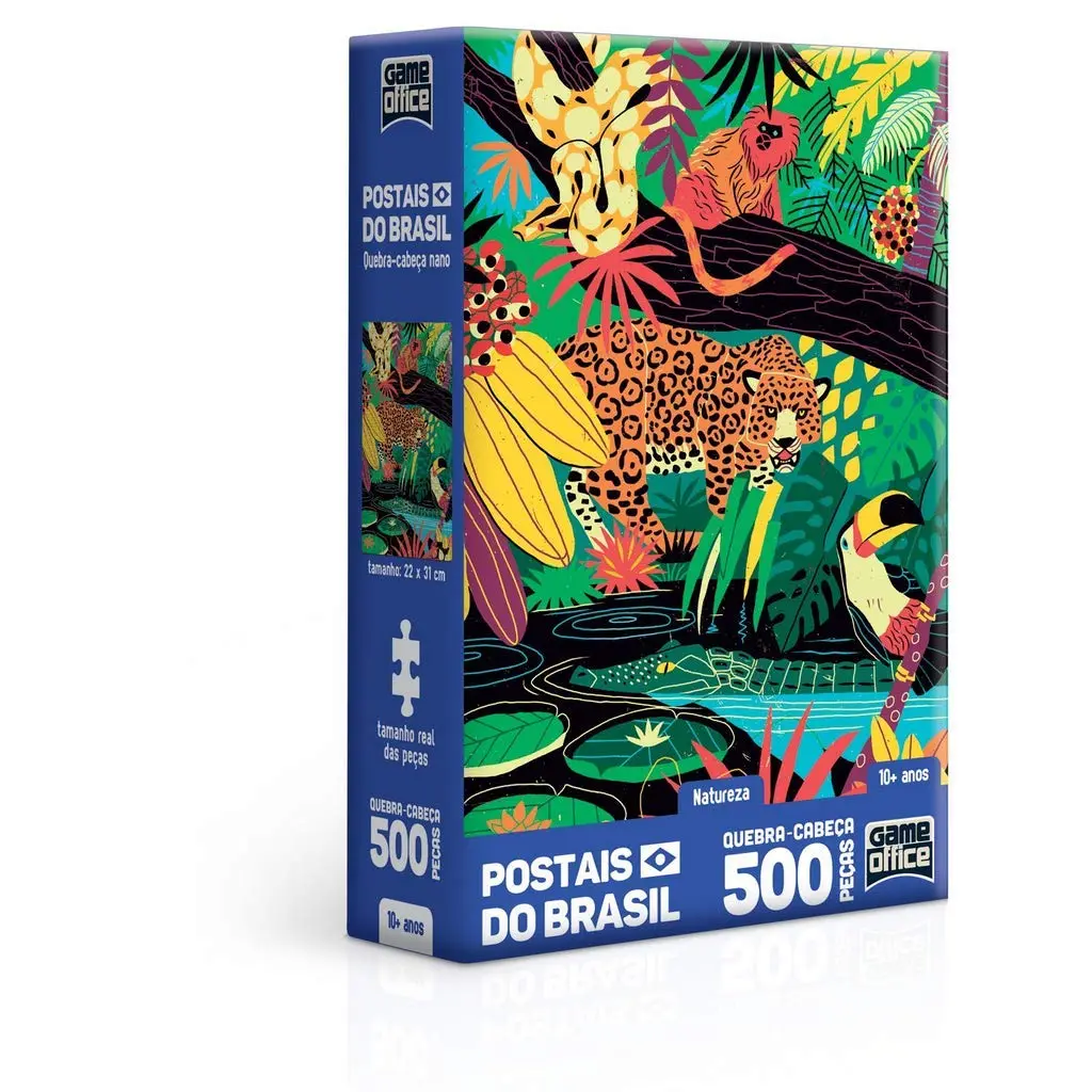 Toyster - Quebra-cabeça: Postais do Brasil: Natureza - 500 peças nano - Game Office - 1