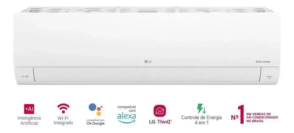 Ar Condicionado LG Dual Inverter Ai Voice 12000 Btus Qf Branco thumbnail 10