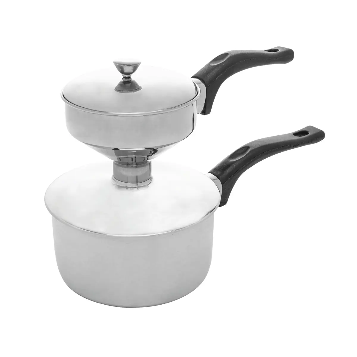 LYOR - Cuscuzeira Individual de Aço Inox 25cm x 12cm x 17,5cm