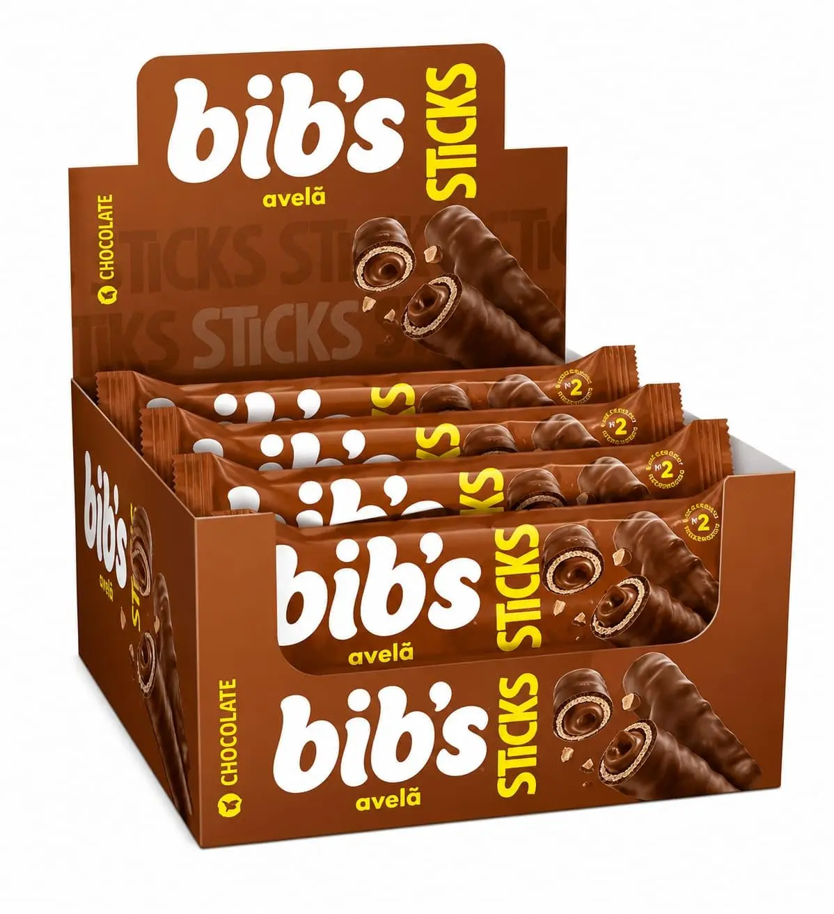 Neugebauer Bibs Stik Chocolate com Avelã 32g