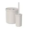 Kit Lixeira 6L e Escova Sanitária Bege Bold - 1