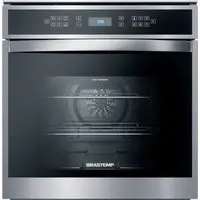 Forno De Embutir Elétrico Brastemp 84 Litros Cor Inox Com Convecção E Termômetro Meat Control - Bot84ar 220V