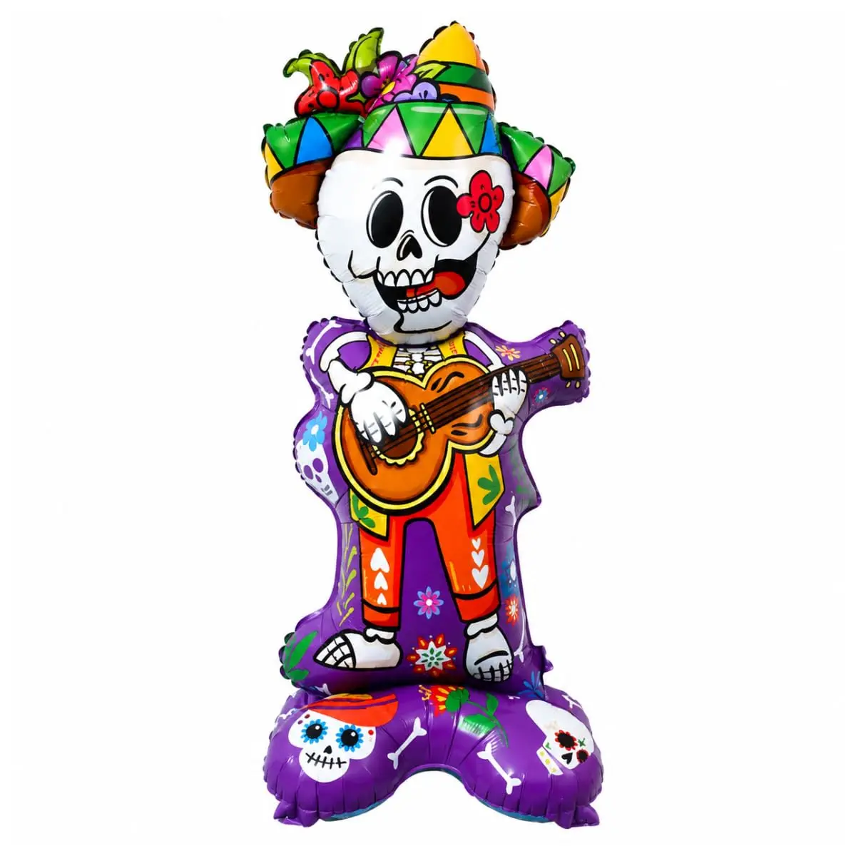 Balão Metalizado Halloween 3D Palhaço 31 Pol para Decoração de Festa | Fácil de inflar; acabamento brilhante; destaque visual em festas temáticas
