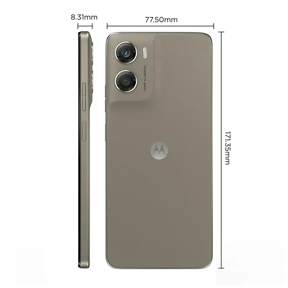 Smartphone Motorola Moto G06 - 256gb 4gb Ram + 8gb Ram Boost, e Camera 50mp Com Ai Bateria De 5200 Mah Tela 6.9 - Bege thumbnail 6