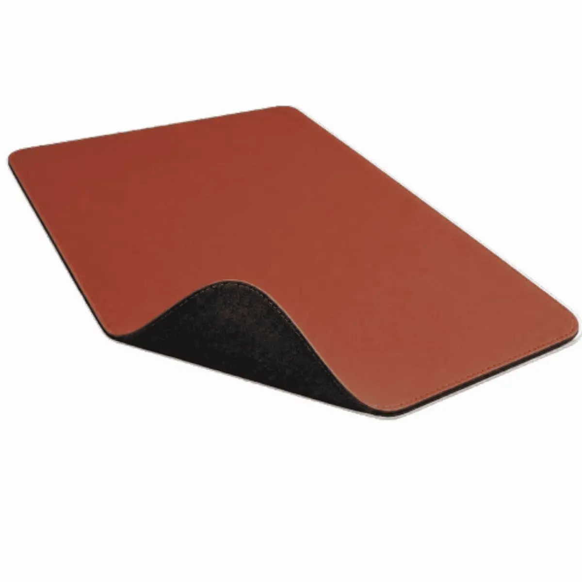 Desk Pad Grande Caramelo Feltro Costurado Básico