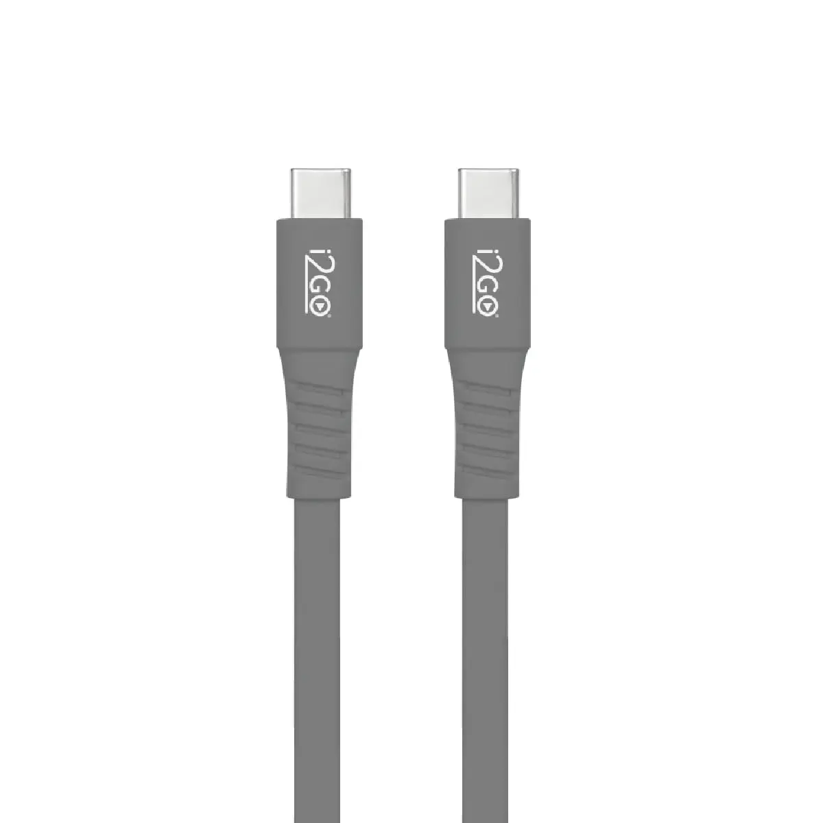 Cabo USB-C + USB-C 1,2M 3A Cinza - i2GO - 1