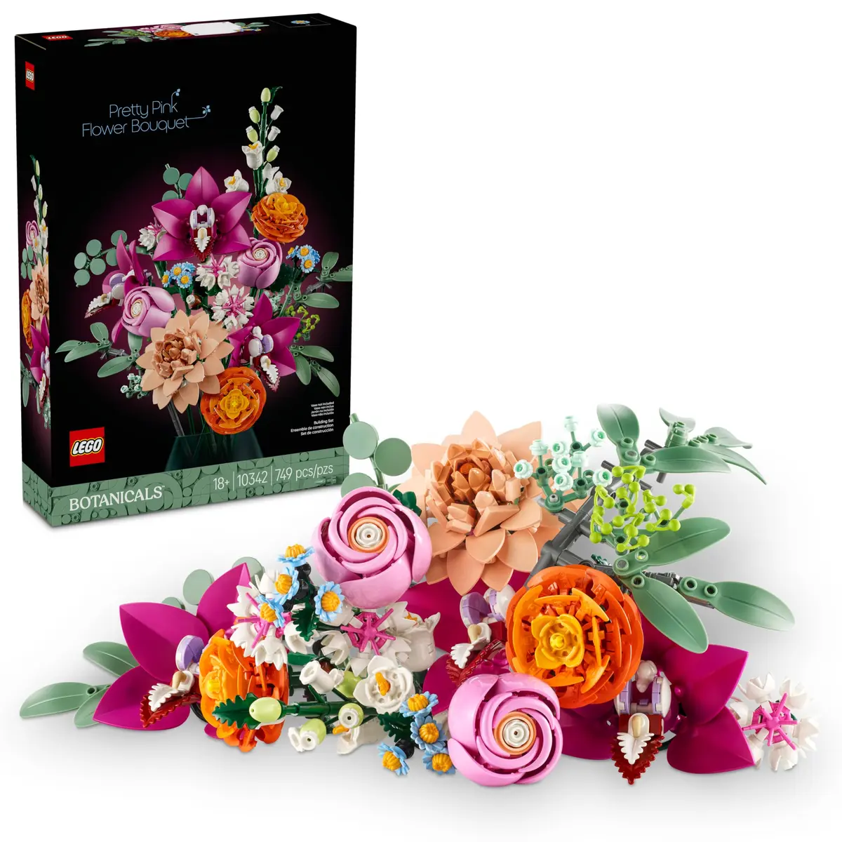 LEGO Botanicals Lindo Buquê de Flores Rosas 10342 - 1