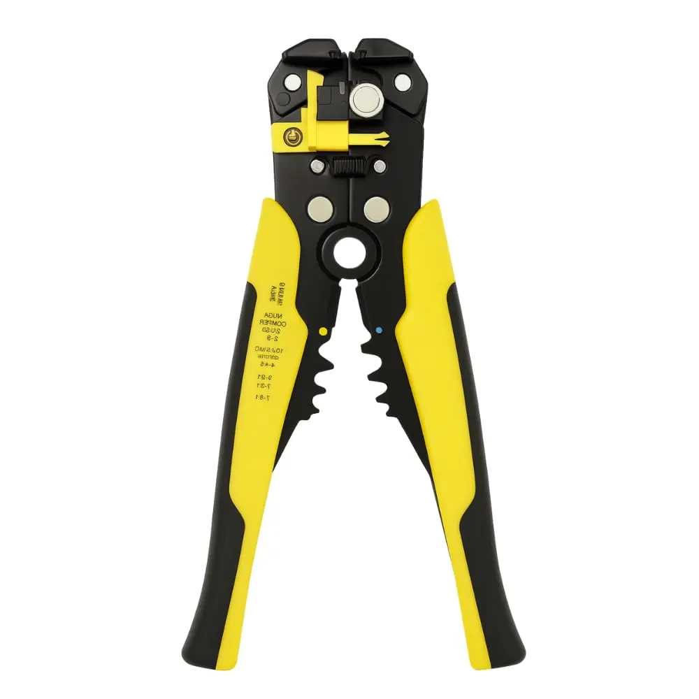 Alicate Desencapador 3 em 1 Profissional Automático – Descascador, Cortador e Crimpador com Ajuste Preciso para Fios Elétricos, Terminais e Cabos - Linha Premium