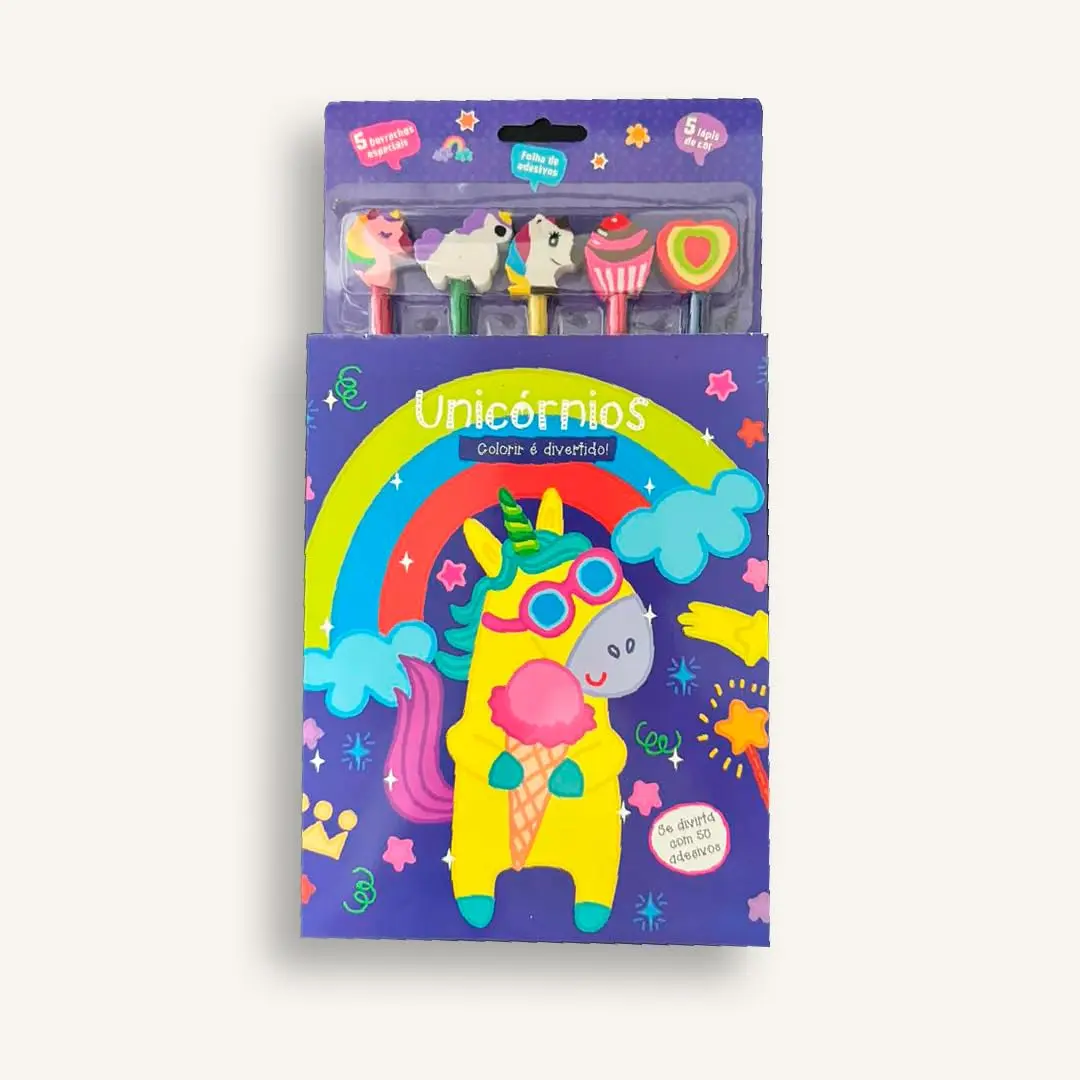 Unicórnios! Colorir é divertido - Se divirta com 50 adesivos - 1