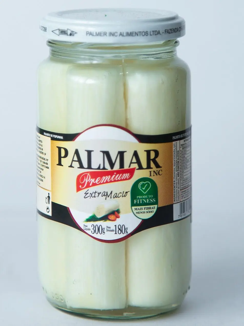 Palmito de Pupunha em Tolete do Coração Palmar, 180g