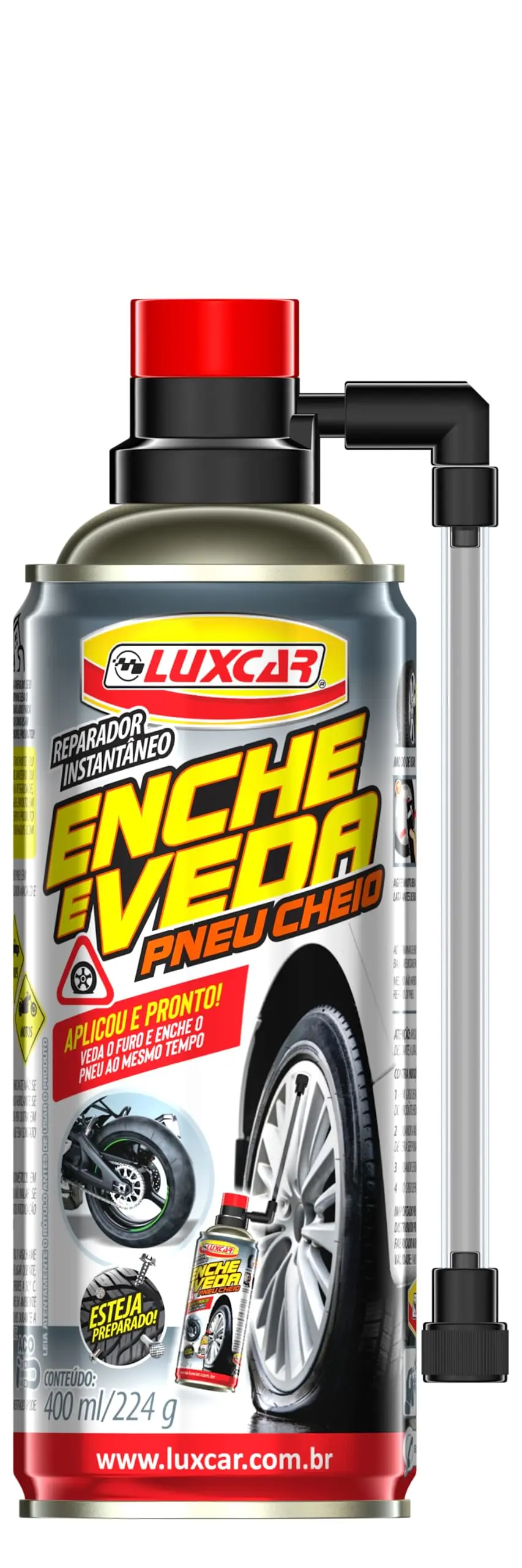Reparador De Pneu Instantâneo Luxcar 400 Ml - 1