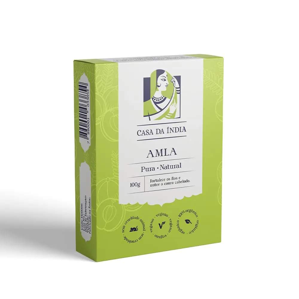 Amla em Pó 100g - Natural, Sem Químicas - CASA DA INDIA