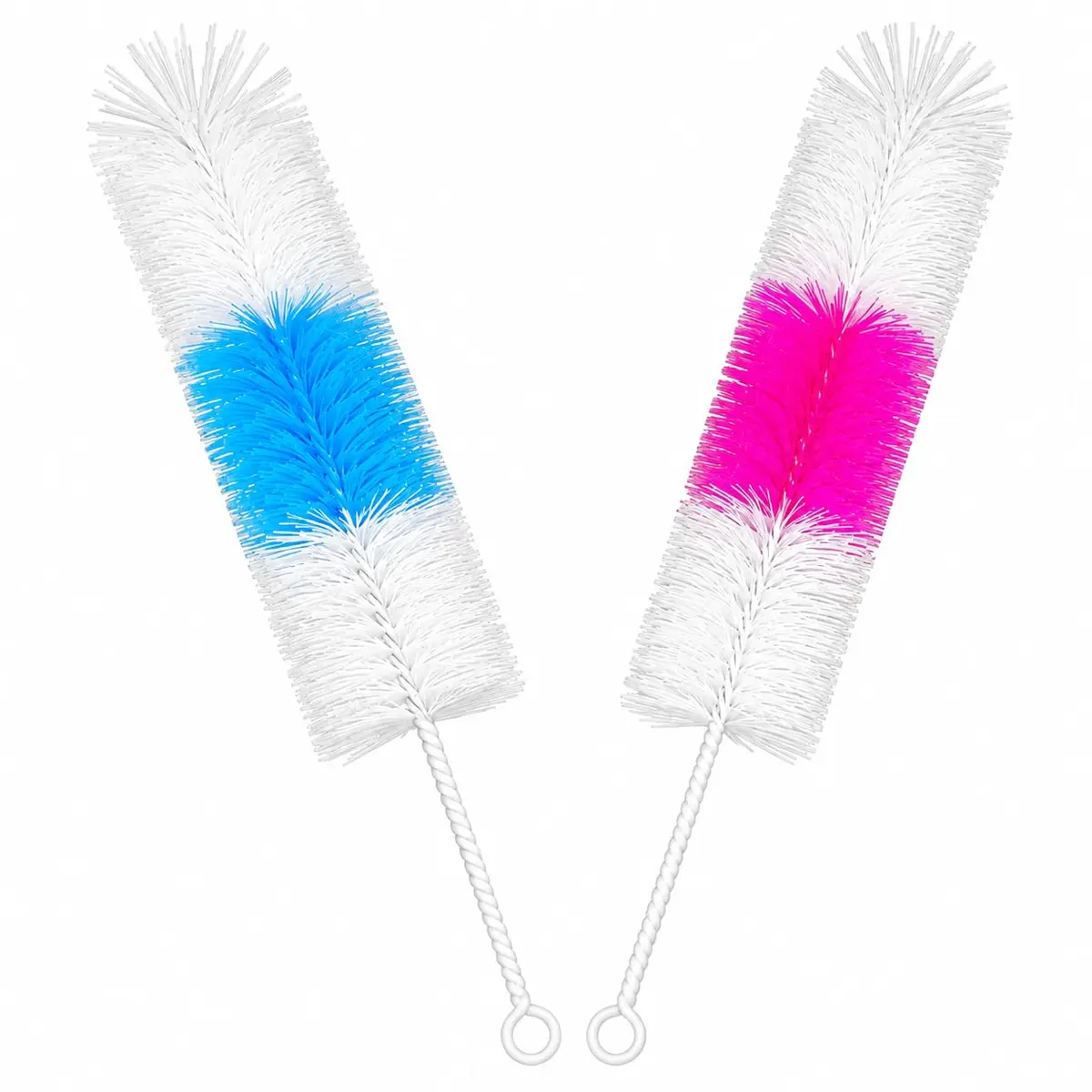KIT 2 UNID ESCOVA ESPONJA LAVA GARRAFAS 36cm COM CABO LONGO – LIMPADOR PARA GARRAFAS SQUEEZES, MAMADEIRAS, COPOS E RECIPIENTES – LIMPEZA PROFUNDA E PRÁTICA