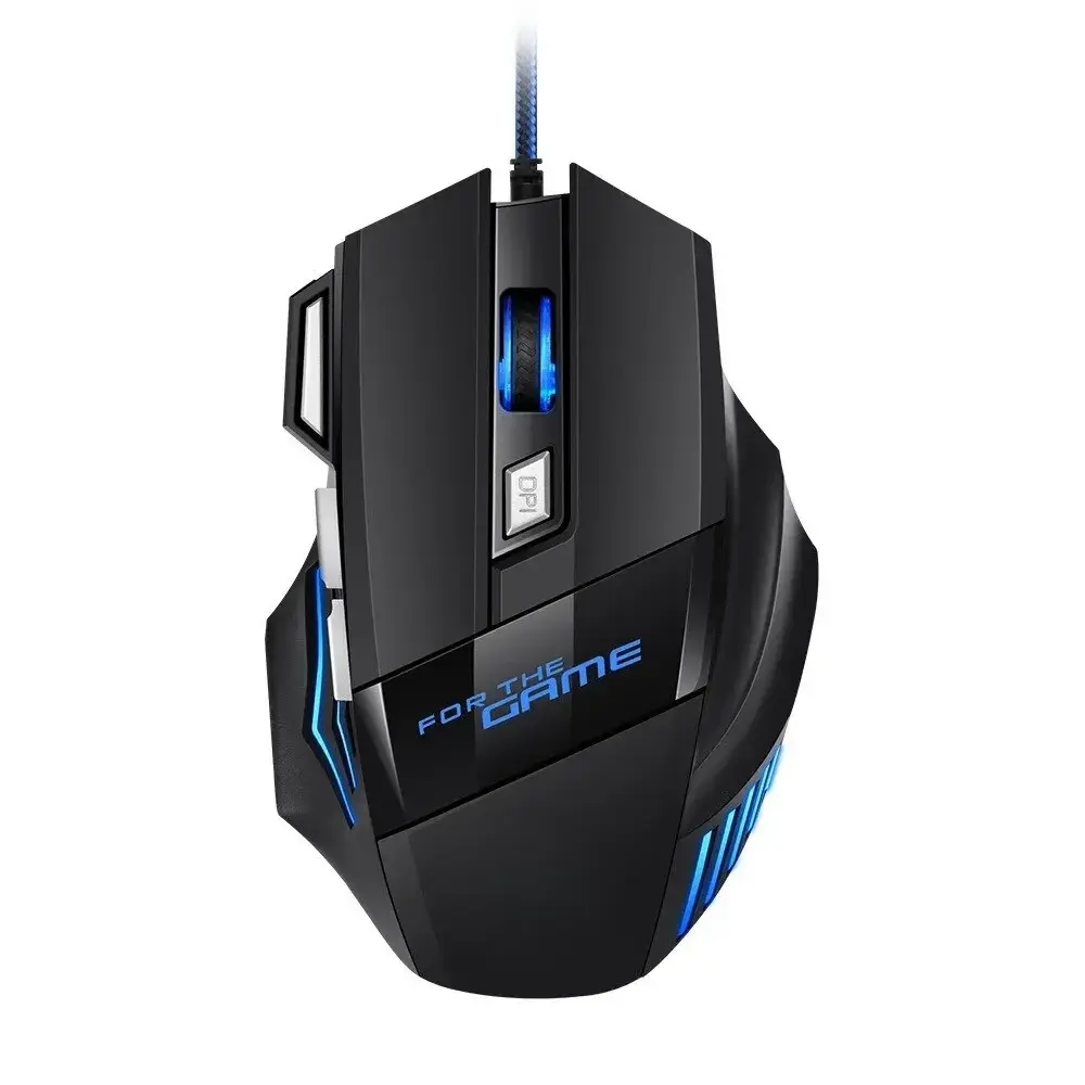 Mouse Gamer RGB com Iluminação de Fundo, Ergonômico, 7D, Mouse com Fio para Esports, Mouse para Computador, Laptop e Desktop
