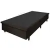 Base Box para Colchão de Solteirão MGA Lift Cotton com Baú e Pistão à Gás - 39x96x203cm - Marrom - 1