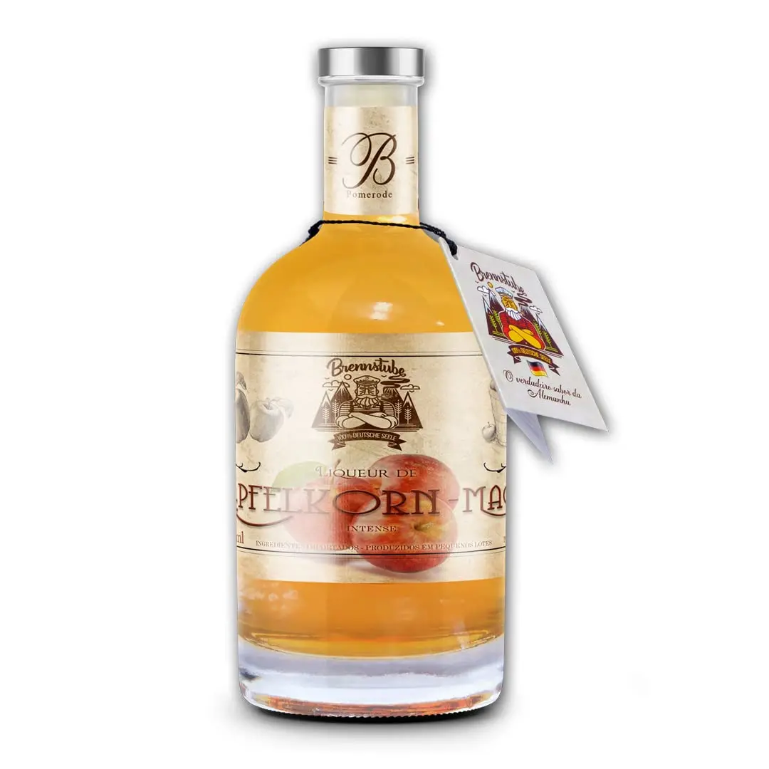 Licor Artesanal de maçã Brennstube – Apfelkorn | Receita Alemã | 500ml | Sem Glúten