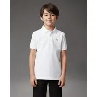 Infantil - Polo Menino Logo Re Issue Calvin Klein Jeans - Branco 2 - 1