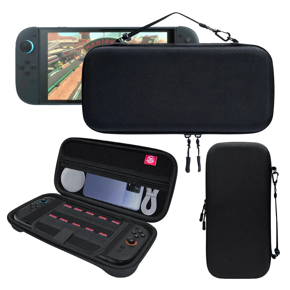 Case para Nintendo Switch 2 (2025) | Estojo De Transporte Rígido Portátil 10 Compartimentos Para Cartões Jogo, Bolsa Viagem Protetora Acessórios Console - 1