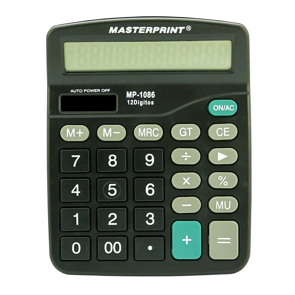 Calculadora, Masterprint, De Mesa, MP-1086, 12 Dígitos, Solar, Azul/Cinza