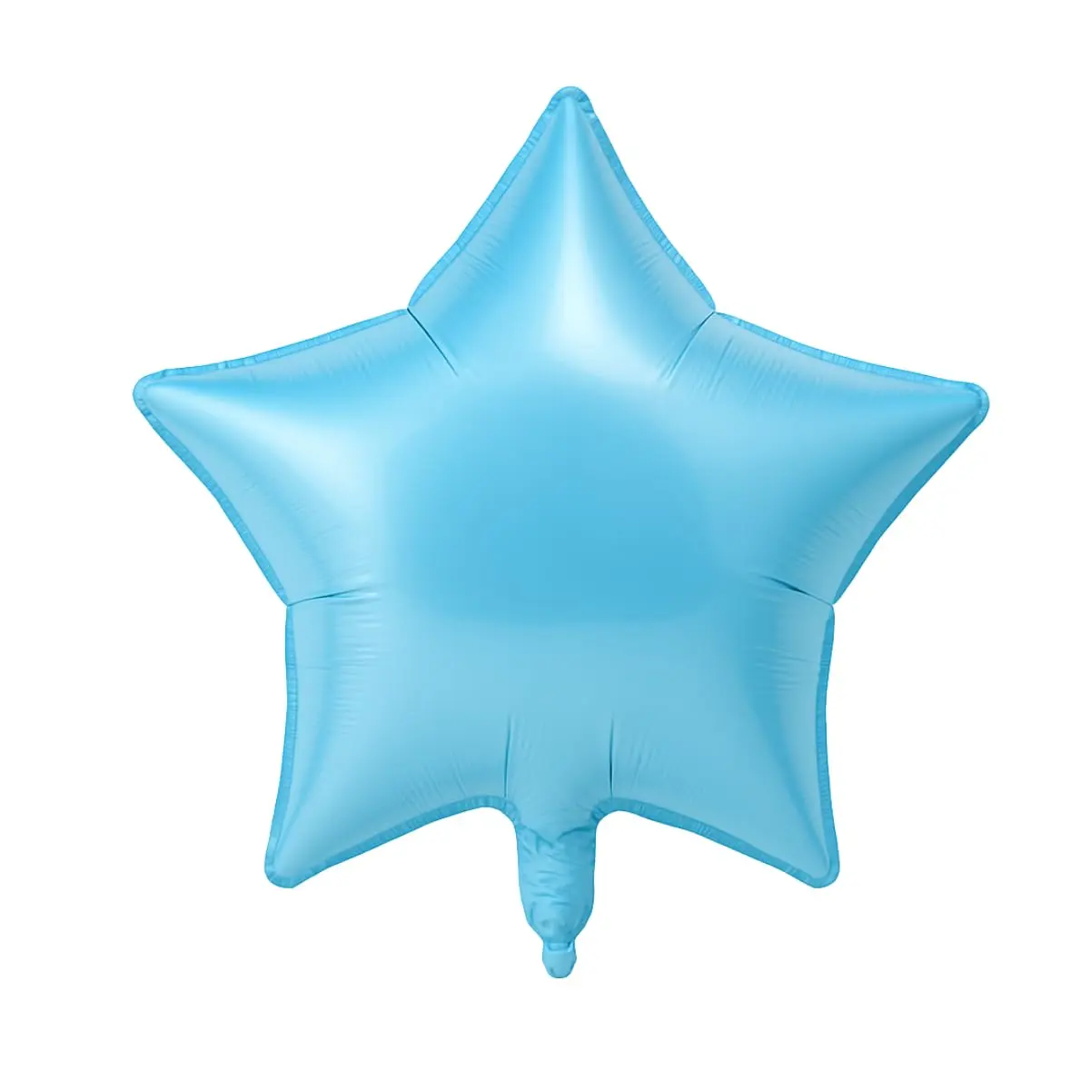 Kit 10 Balão Estrela Metalizado 18" (45cm) Foil (Azul Bebê) | Ideal para festas, aniversários, casamentos, formaturas, chá revelação e eventos. Use com hélio ou ar - 1