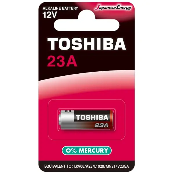 Pilha Alcalina 12V c/1 23A Toshiba