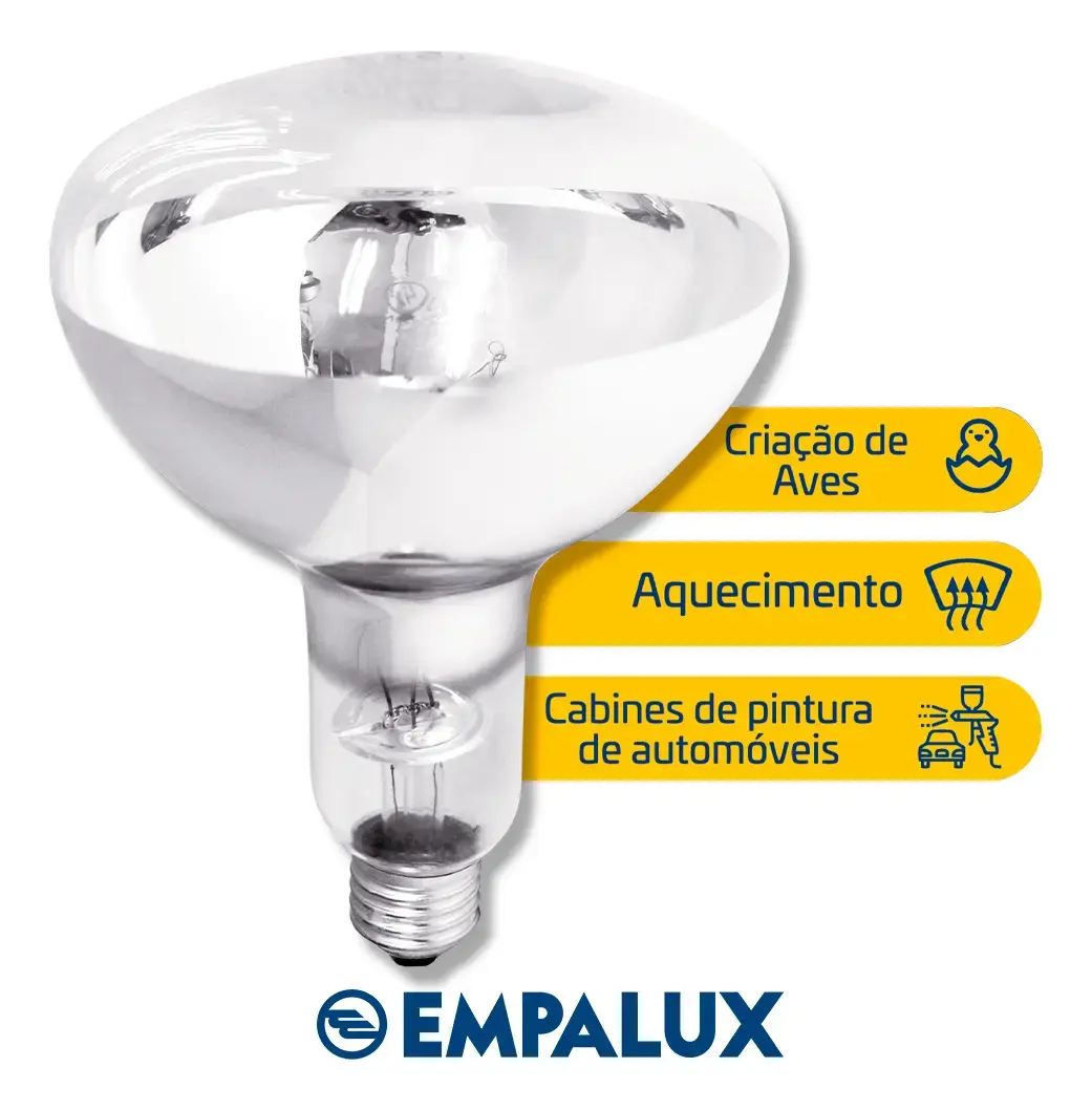 Empalux Secagem Incandescente 250w E27 Cor Da Luz Amarela - 1
