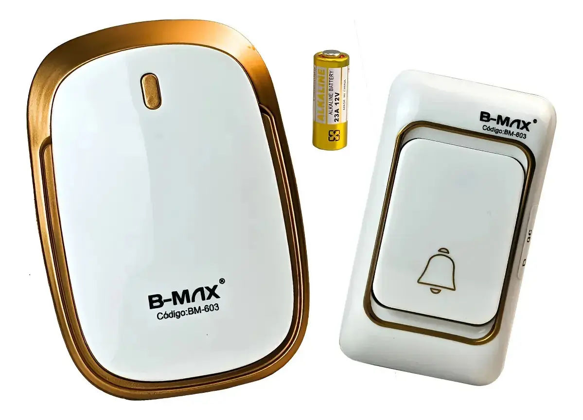 Campainha Sem Fio Residencial Longo Alcance 100m Bivolt 127/220v Shopclic Branco 36 Toques Musicais Volume Alto Ajustável Resistente à Água Receptor de Tomada Botão para Portão e Muro Sem Obra thumbnail 7